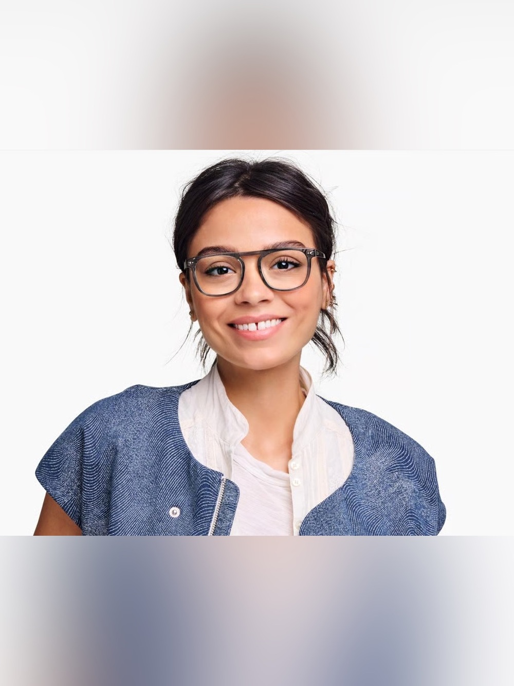 Warby Parker Prescription Keating Glasses in Ink Wash Grey - Picture 7 of 7